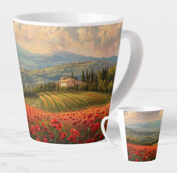 Tuscan Scene 2 Latte Mug